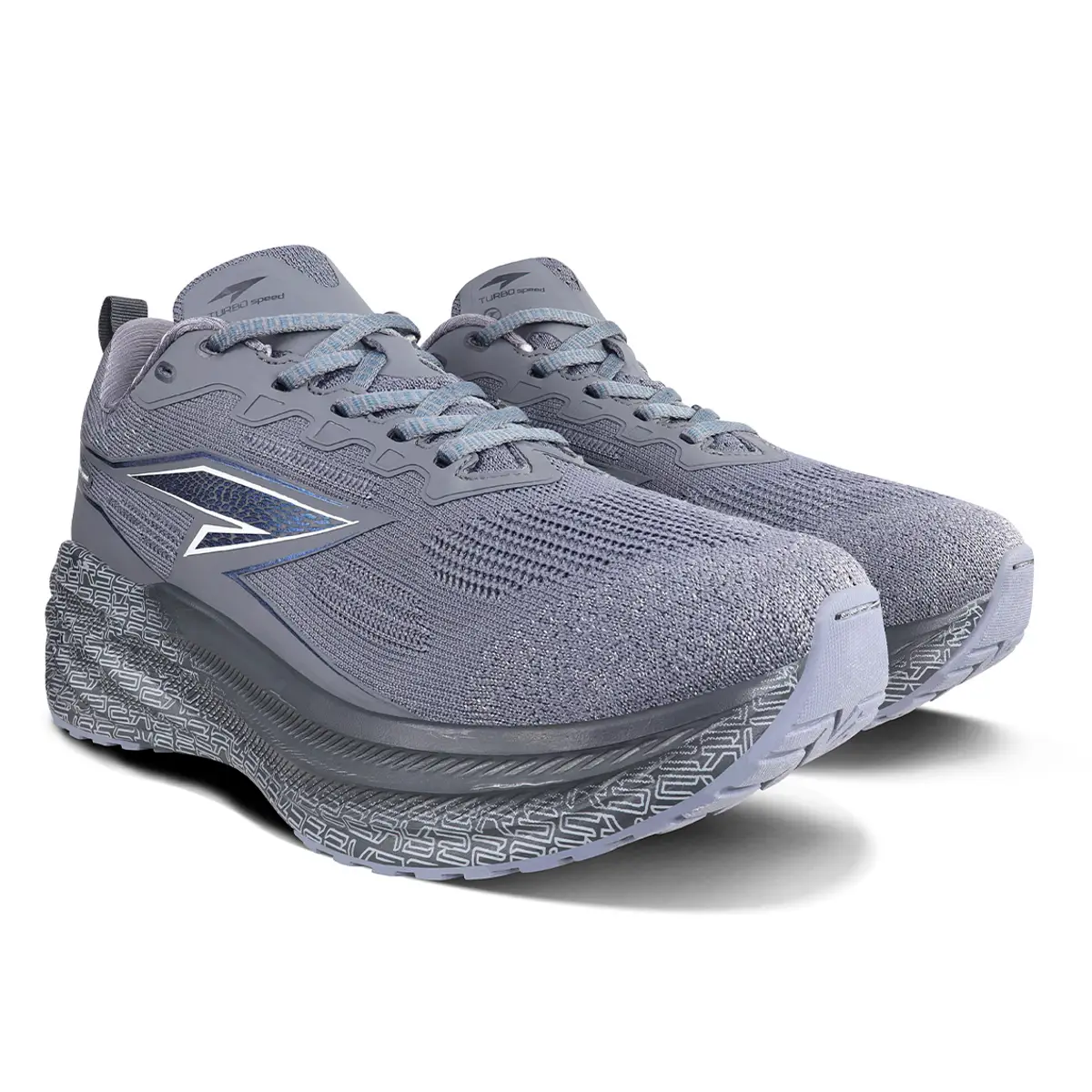 Par de zapatillas running hombre RS Performance Astral grises entresuela geométrica maximalista