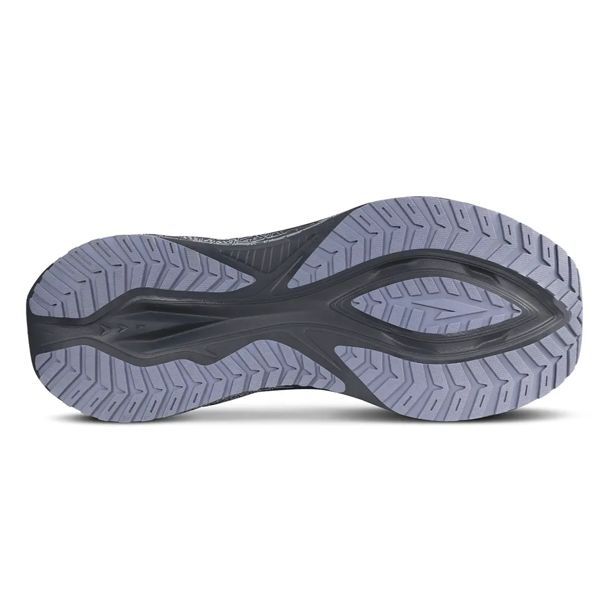 Suela de goma zapatillas running hombre RS Performance tracción aerodinámica con surco central