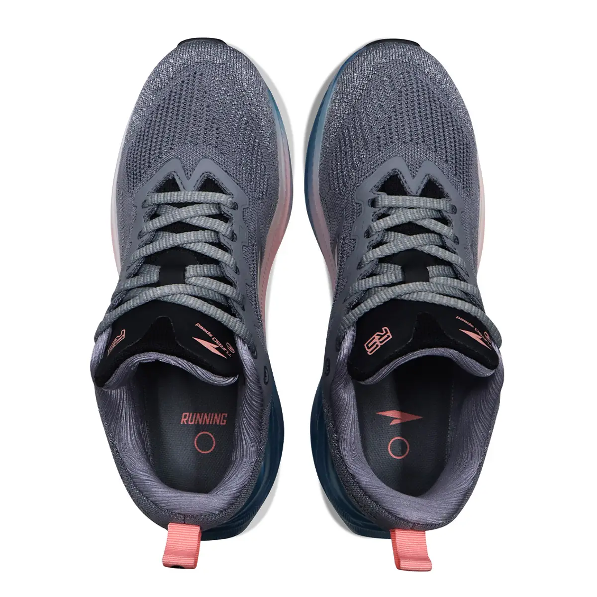 Vista superior interior zapatillas deportivas RS Performance Astral con plantillas running
