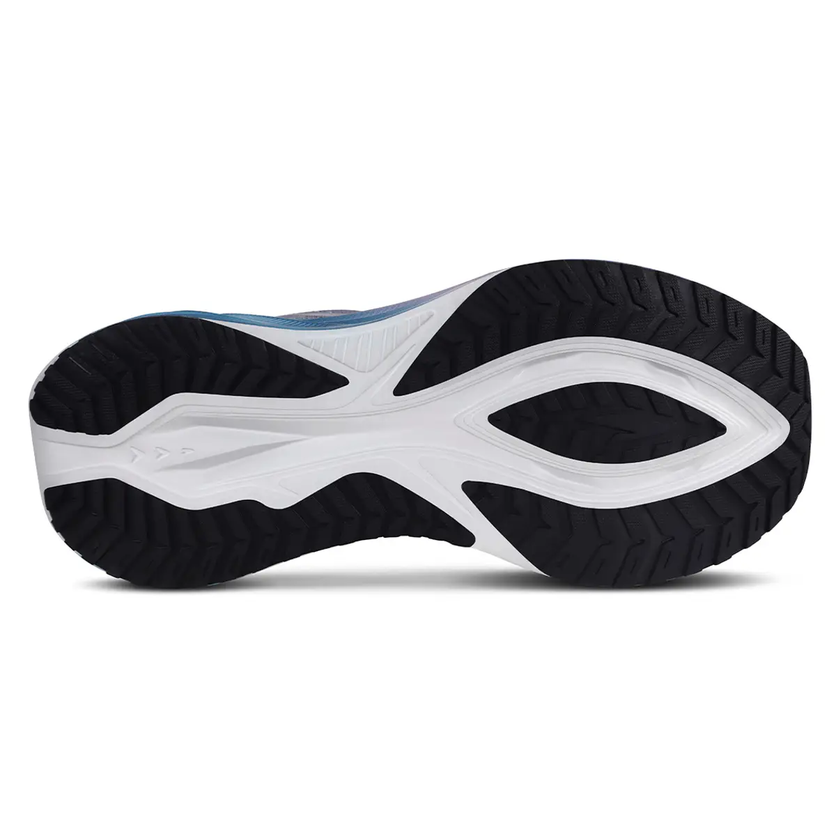 Suela de goma zapatillas running mujer RS Performance Astral con surco de flexión central