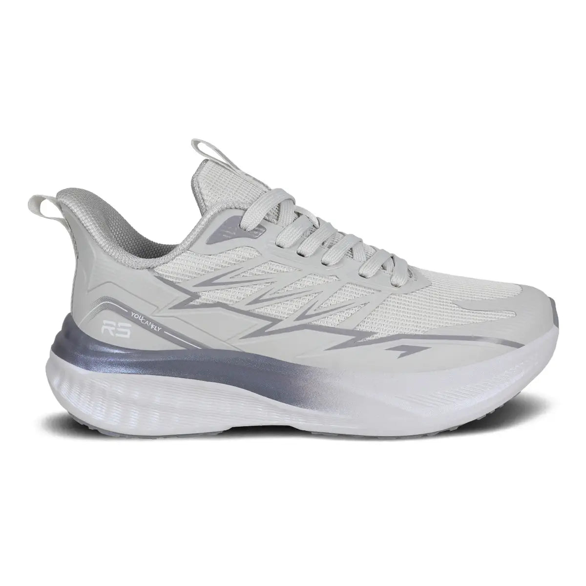 Par de zapatillas deportivas mujer RS Performance Flex gris claro ideales para running