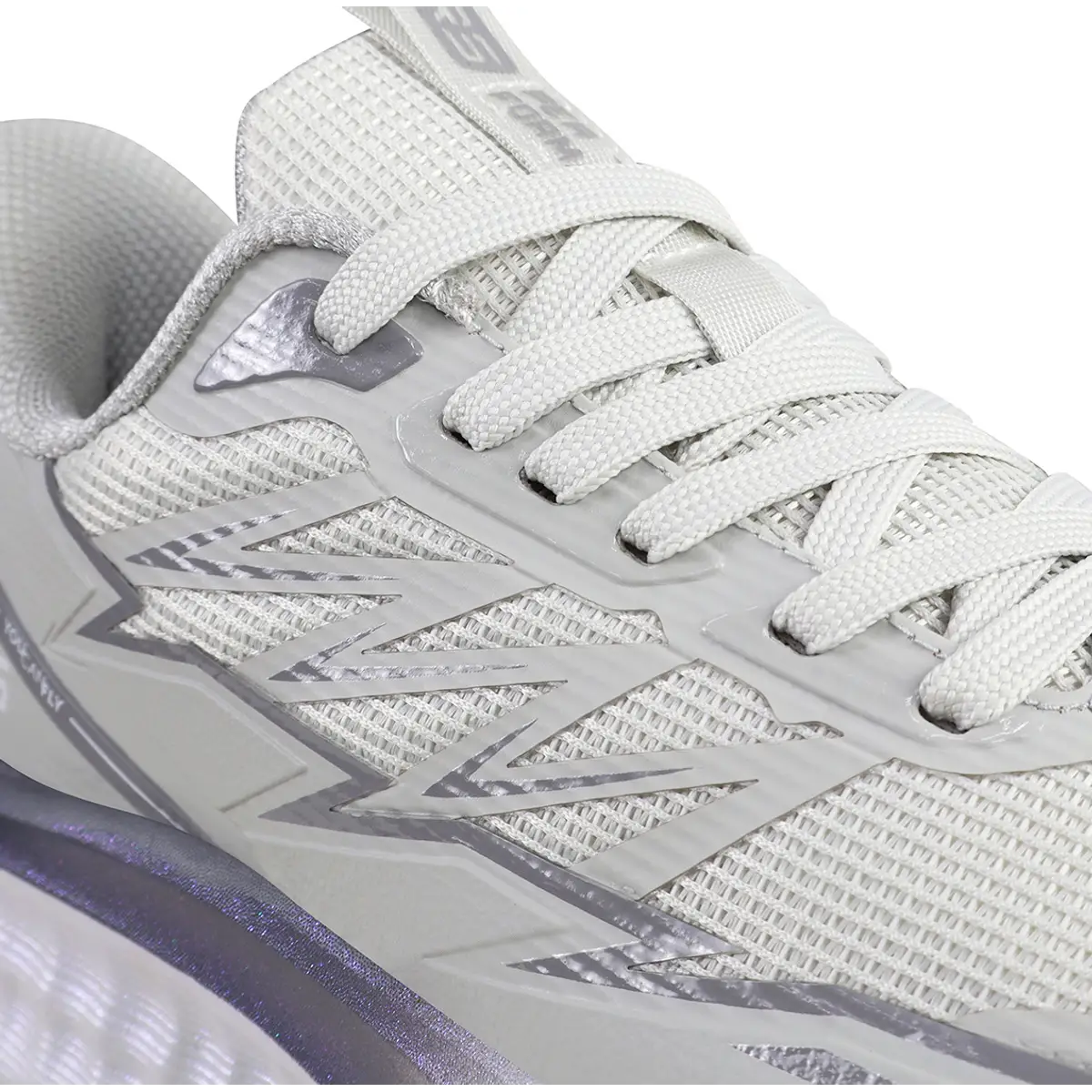 Vista superior zapatillas running mujer RS Performance plantillas grises de alto impacto