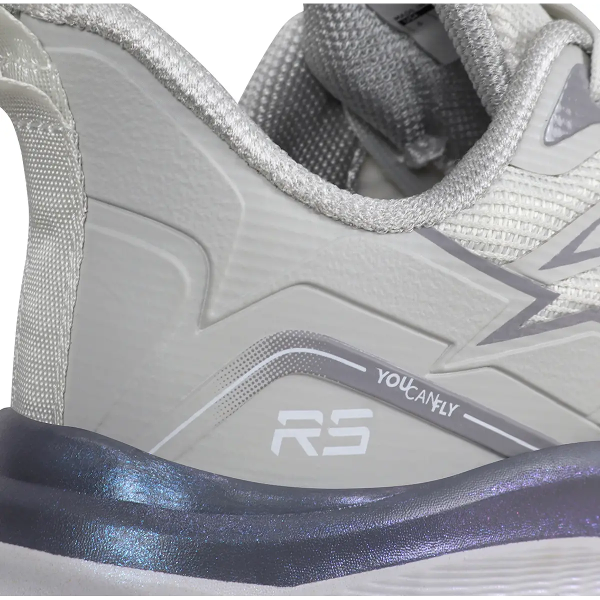 Vista frontal zapatillas deportivas mujer RS Performance malla transpirable para gimnasio