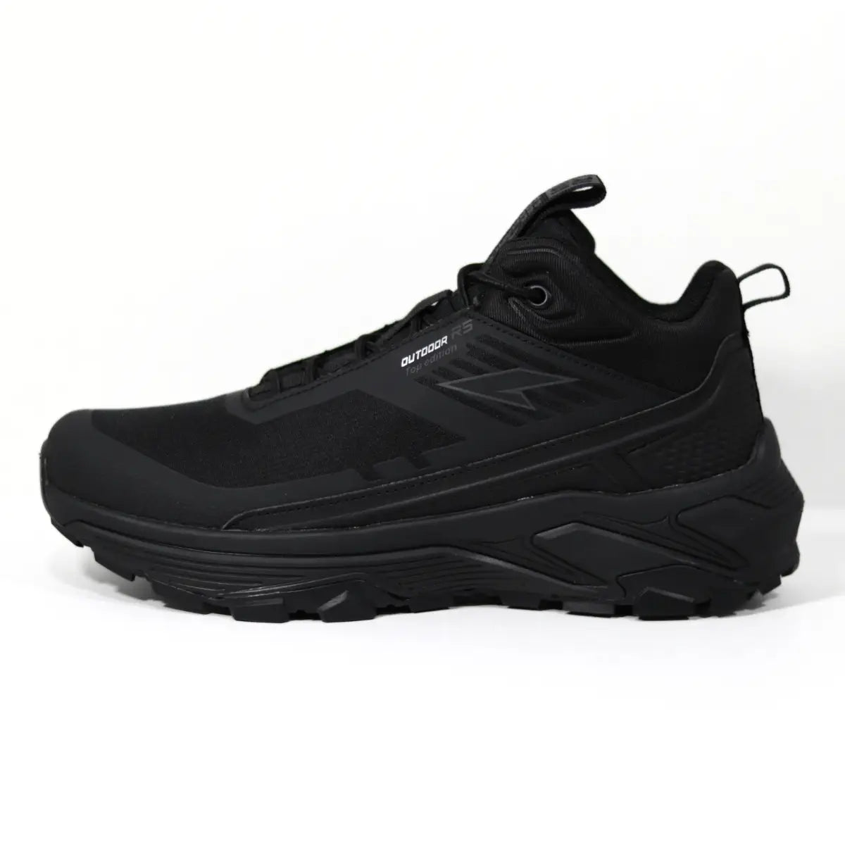 Perfil lateral externo de botas outdoor hombre RS Performance Balistic negras