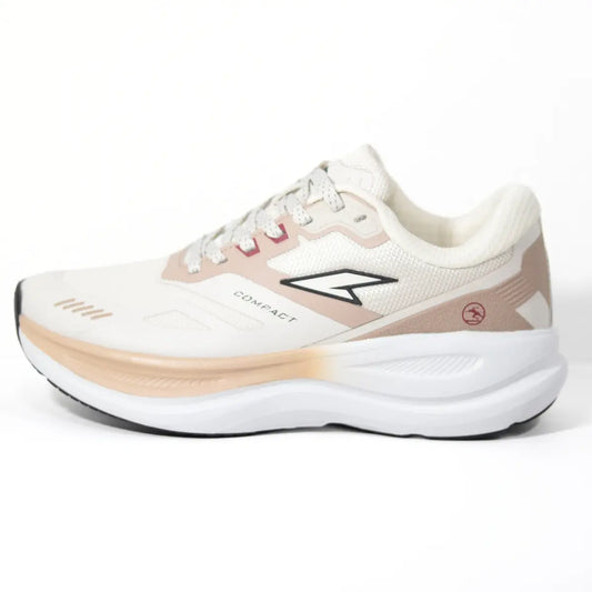 Perfil lateral externo de zapatillas deportivas hombre RS Performance Dash en color beige con entresuela amortiguadora