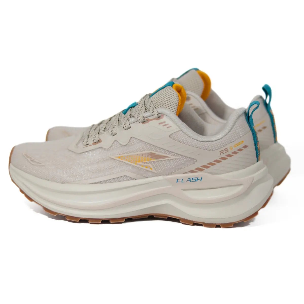 Zapatillas hombre RS Performance Flash beige vista en ángulo delantero de tres cuartos