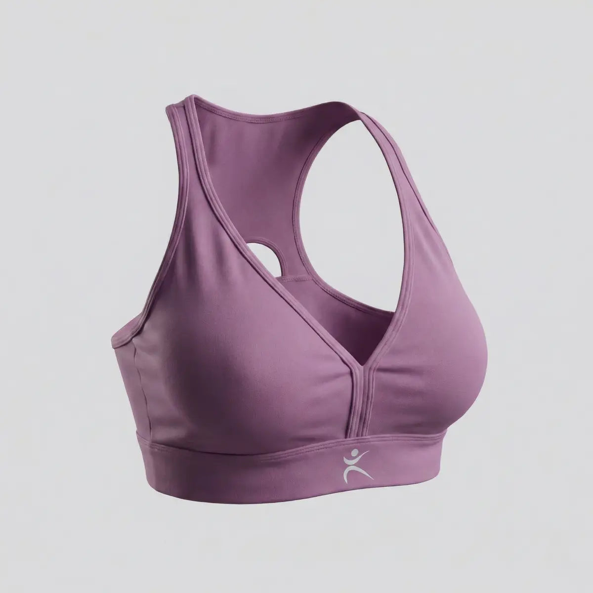 Top deportivo Latinas color morado escote V y soporte firme Panamá
