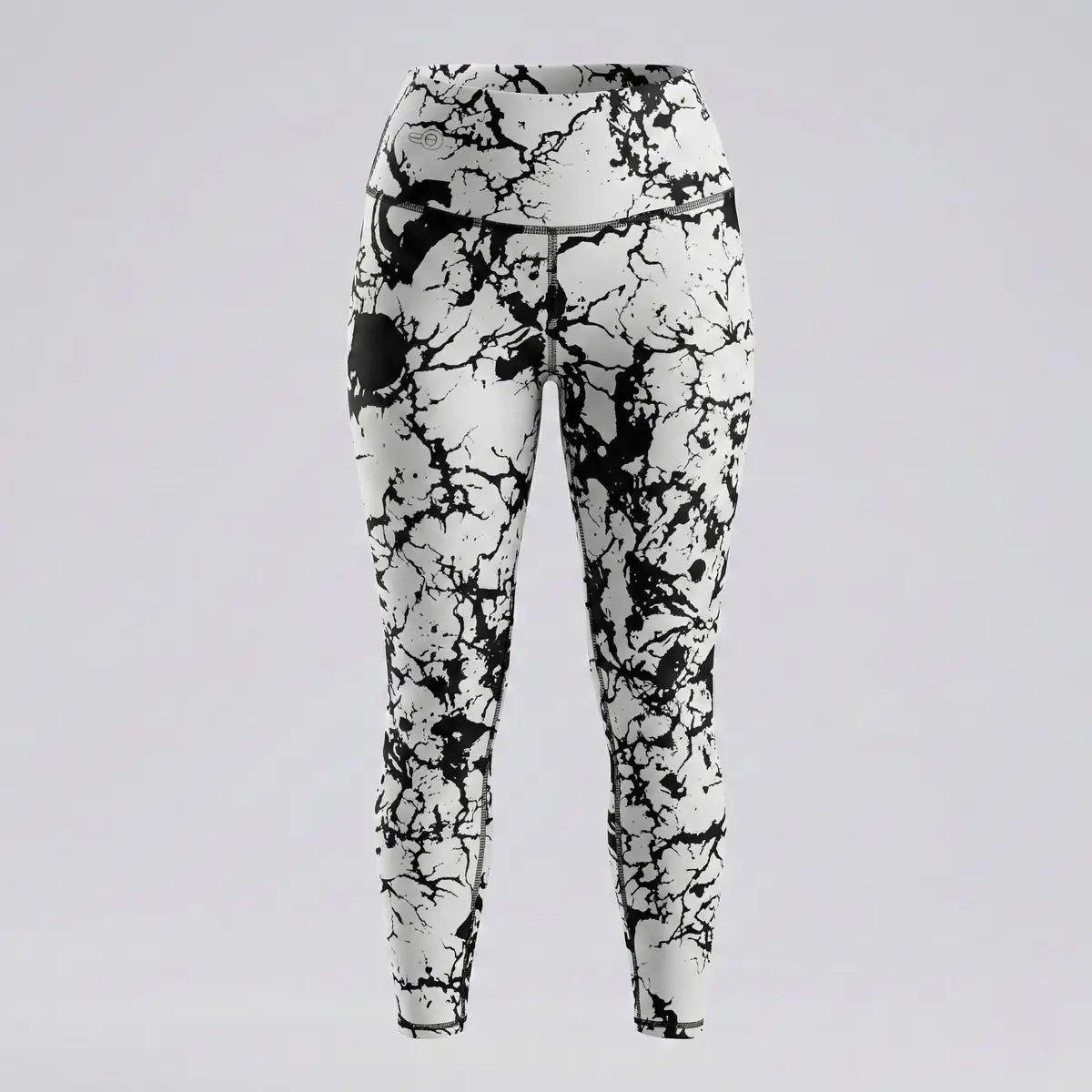 Leggings deportivos BJX estampado mármol blanco y negro cintura alta mujer Panamá