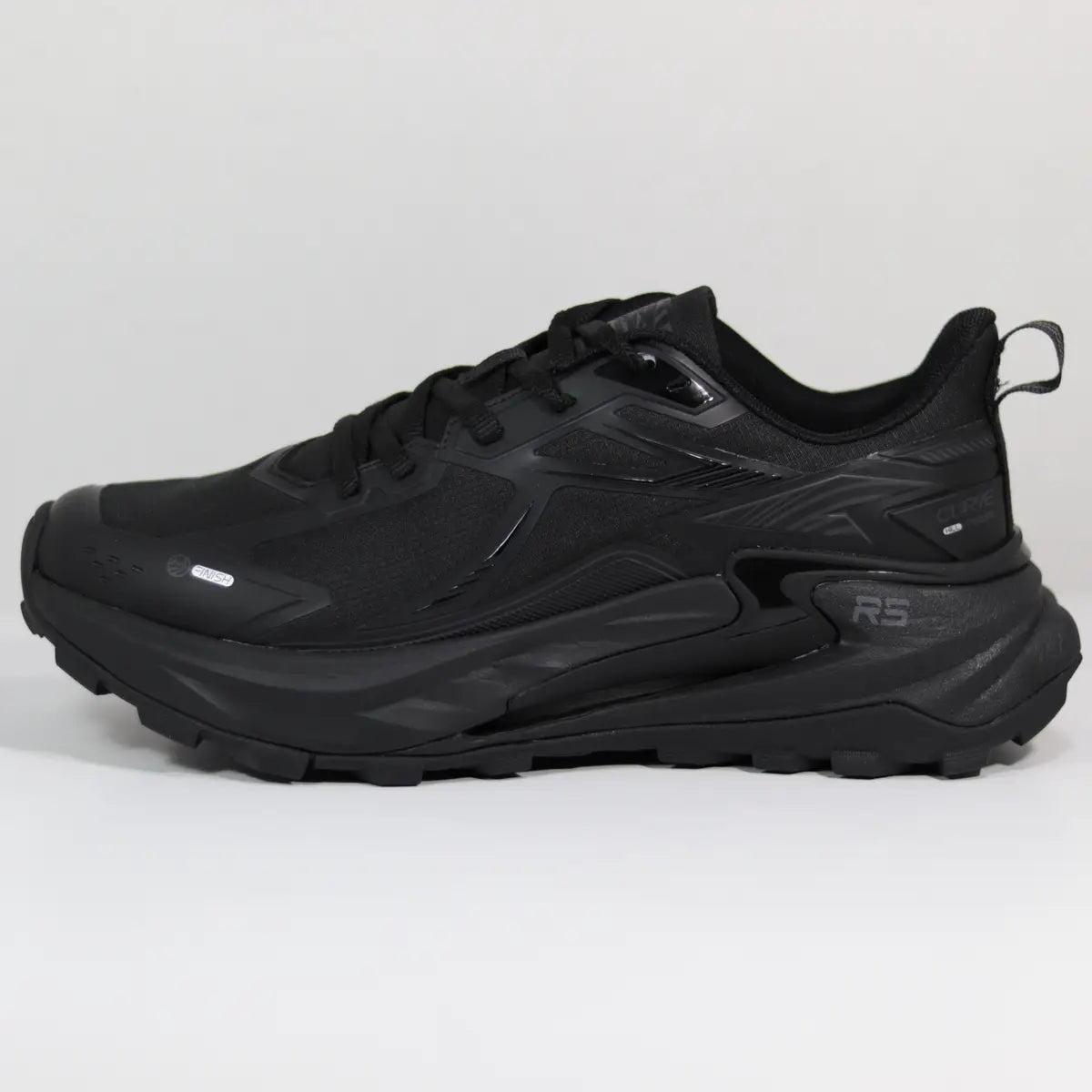 Zapatillas trail hombre RS Performance Curve Hiking perfil lateral táctico en full black
