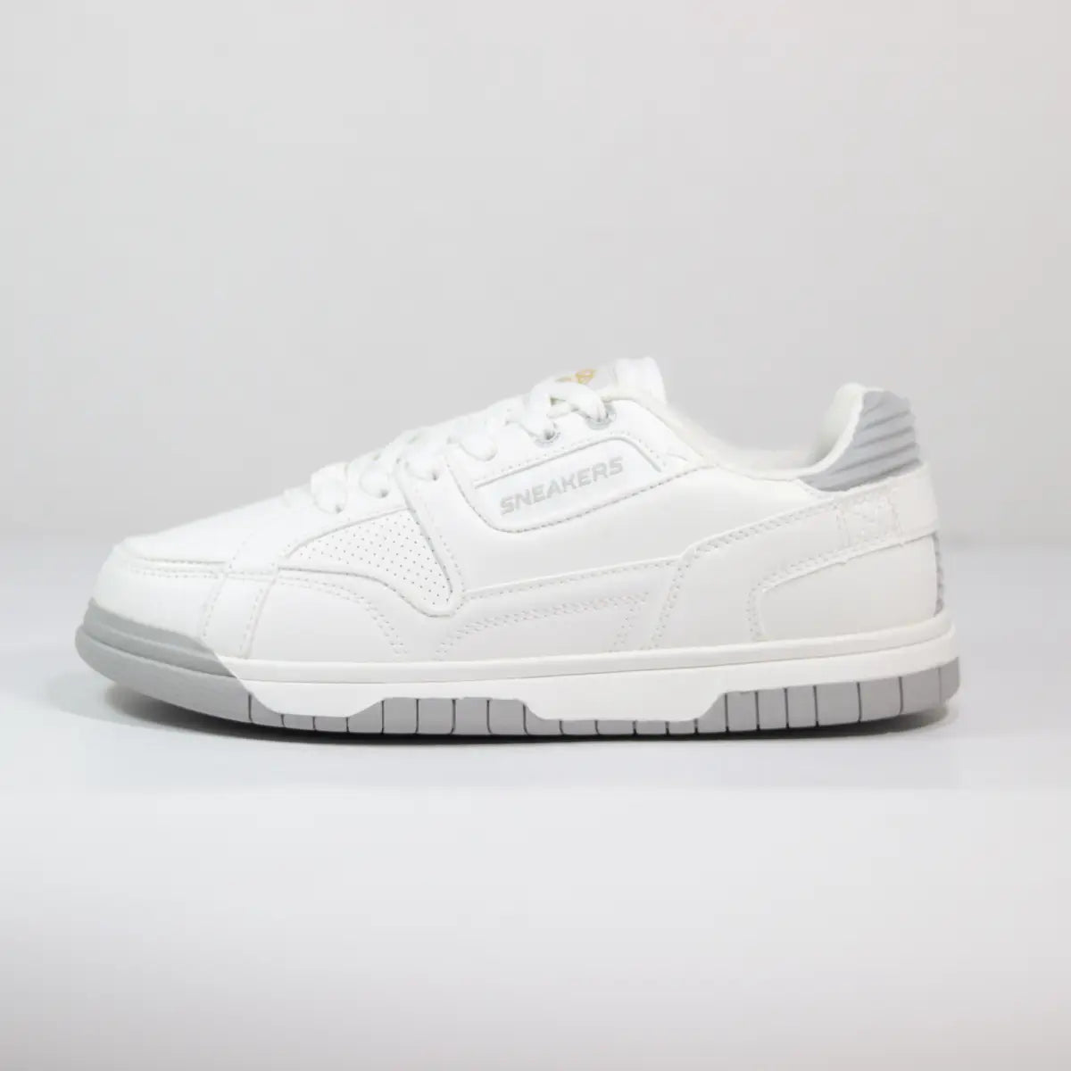Zapatillas hombre Sneakers Supply White Urban perfil blanco con logo lateral y suela gris