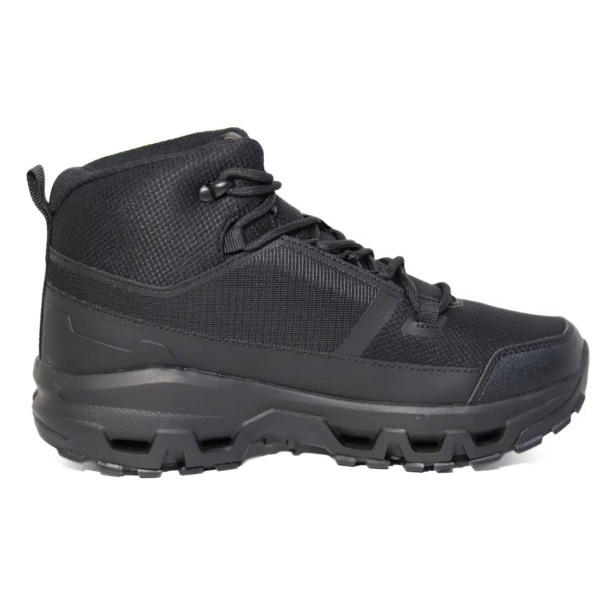 Vista lateral interna de botas tácticas hombre Sneakers Supply Tactics negras