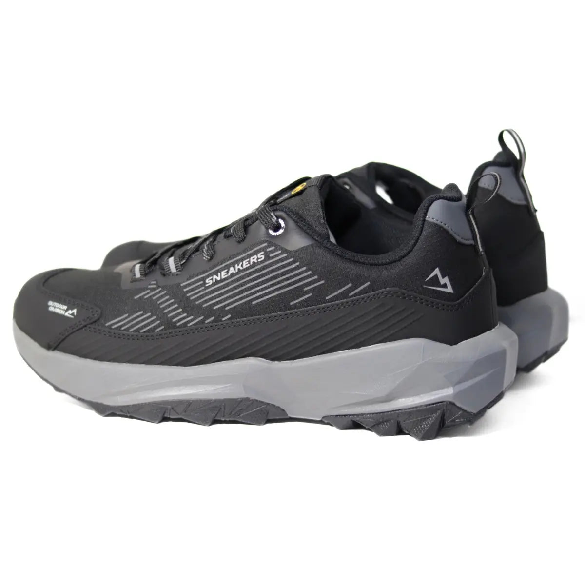 Zapatillas hombre Sneakers Supply Adventure negras vista en ángulo delantero de tres cuartos
