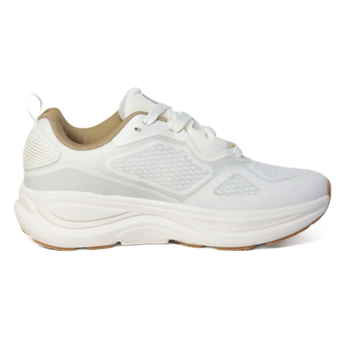 Vista lateral interna de zapatillas urbanas hombre Sneakers Supply Rush blanco hueso