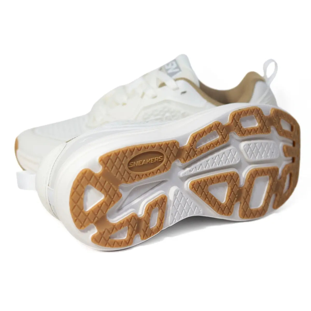 Suela de goma antideslizante con detalles color caramelo de las zapatillas Sneakers Supply Rush hombre