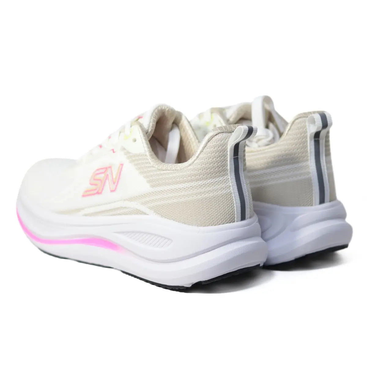 Vista trasera del talón de zapatillas Sneakers Supply Rainbow mujer mostrando soporte y plataforma