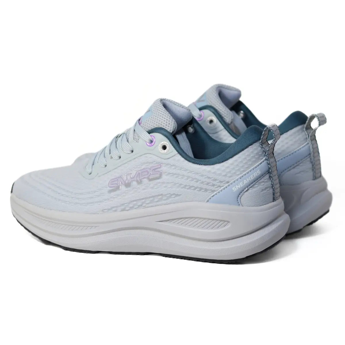Zapatillas mujer Sneakers Supply Starnight gris claro vista en ángulo delantero de tres cuartos