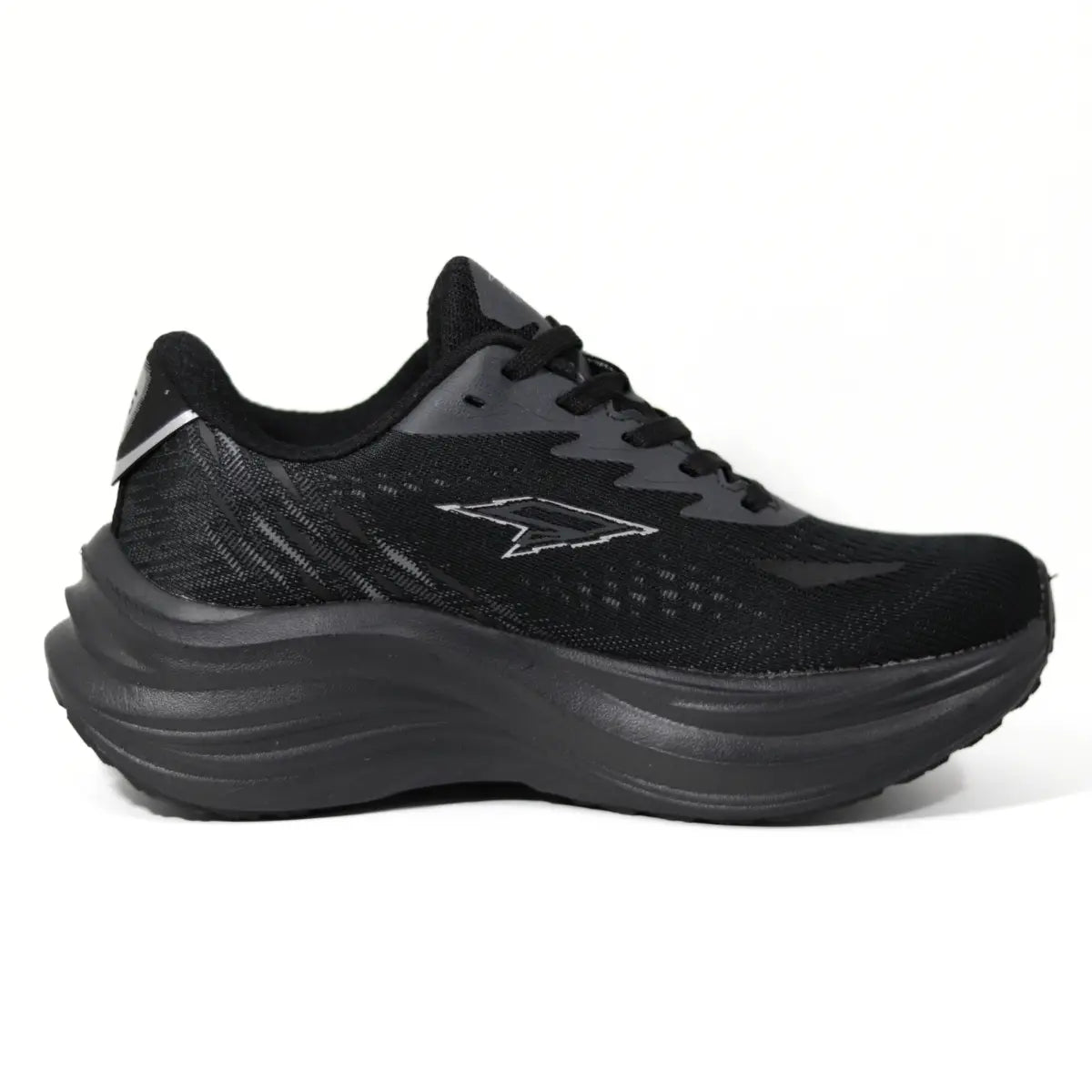 Vista lateral interna de zapatillas deportivas mujer RS Performance Swift en color negro total